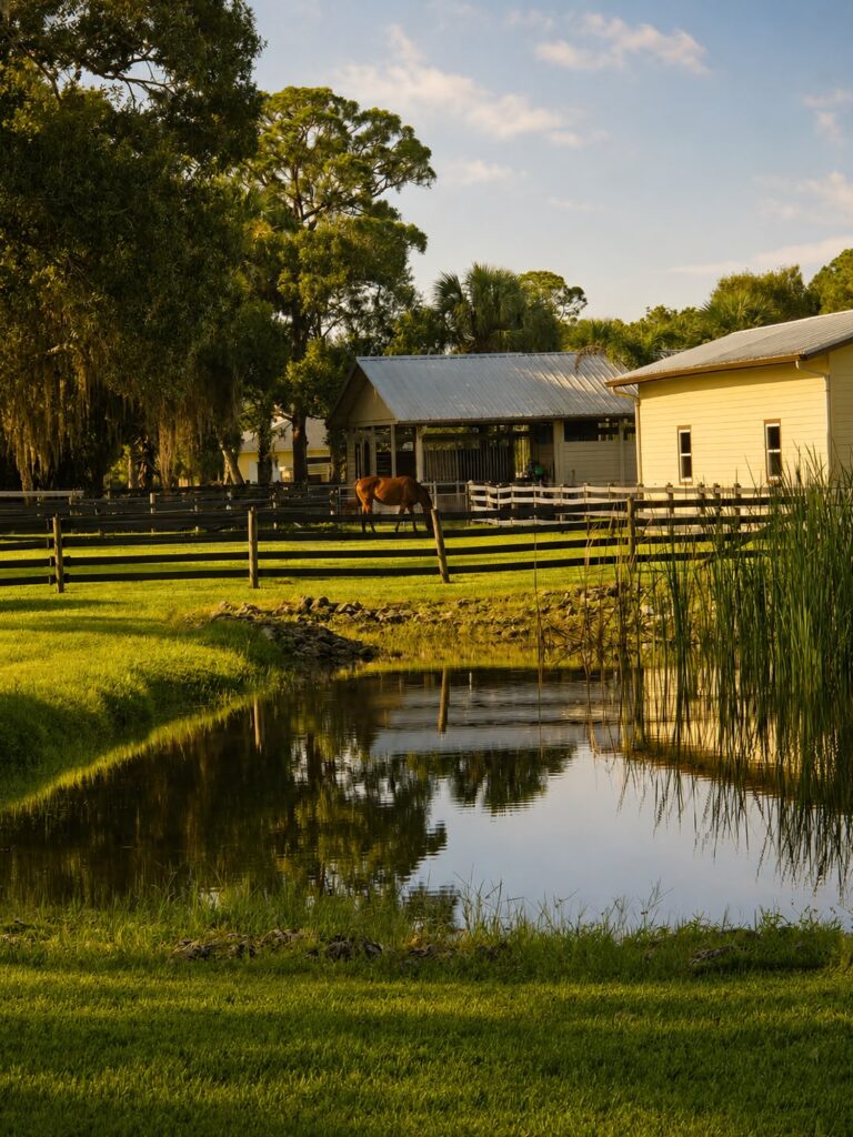 Horse boarding on picturesque property.