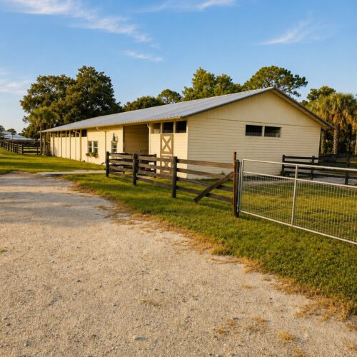 Horse boarding facility at Darly Oaks Equestrian, serving the Treasure Coast of Florida.